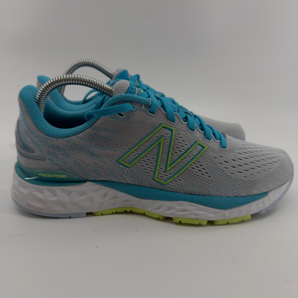 New Balance Fresh Foam 880v11 Womens Running Shoes Grey Blue Size 10